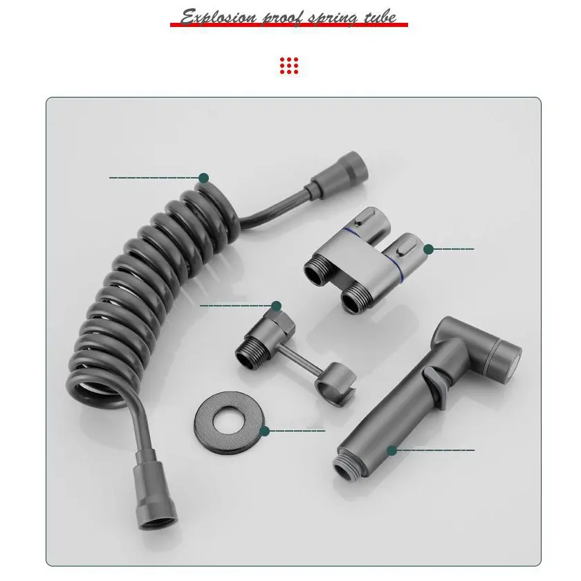 1 Set Premium All-copper Dual-control Angle Valve - Versatile One-in-Two-Out Design High-Pressure Toilet